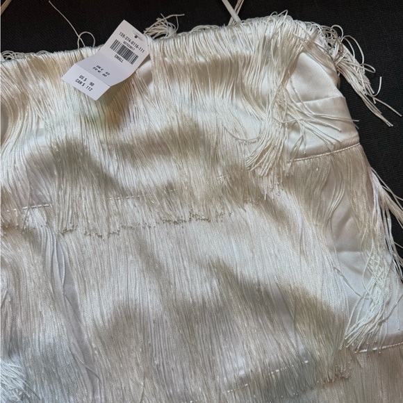 Abercrombie & Fitch Fringe Mini Dress SKU: 657523017 white - S - Picture 6 of 6
